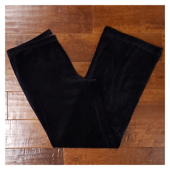 Adrienne Vittadini Pants - Adrienne Vittadini Black Velour Lounge Pants